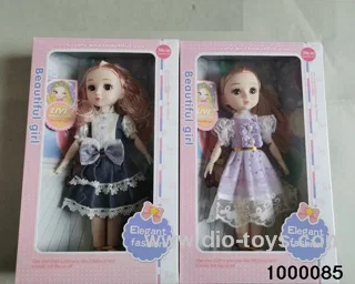 12 "13 joint solid body fashion girl doll two mixed