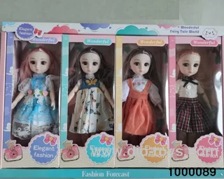 12 "13 joint solid body fashion girl doll four mixed