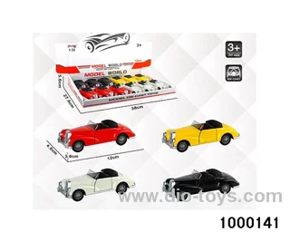 1:32 simulated return alloy car  in display box