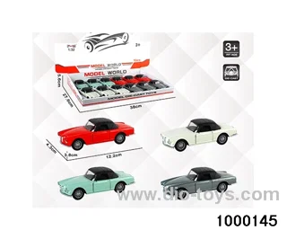 1:32 simulated return alloy car  in display box