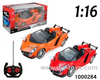 1:164-pass Remote Control Racing Car with Lights (electric included)