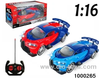 1:164-pass Remote Control Racing Car with Lights (electric included)