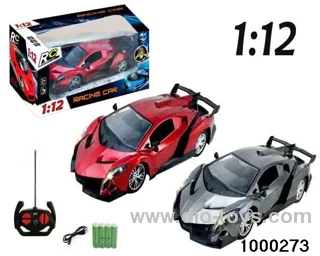 1:124-way Remote Control Racing Car with Lights (electric included)