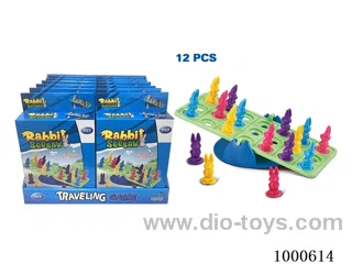 Rabbit seesaw in display box