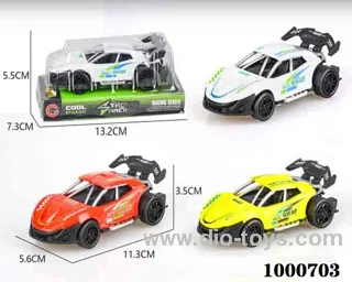 Small Jai Alai skeleton sports car police car
