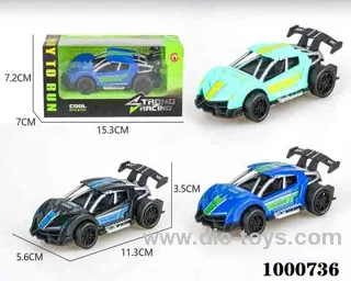 Small Jai Alai skeleton sports car police car