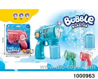 bubble gun with light