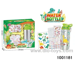 DIY stick drill water bottle in window box
