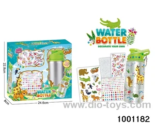 DIY stick drill water bottle in window box