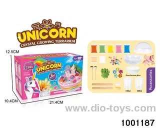 Unicorn - DIY growth crystal ornaments in color box