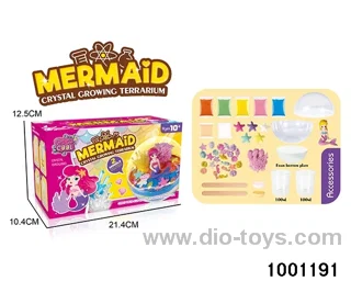 Mermaid - DIY growth crystal ornaments in color box