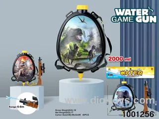 2000ml backpack water gun in PVC bag with header