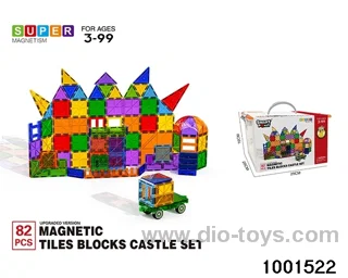 Magnetic Piece Castle Set 82PCS - Upgrade in Plastic box