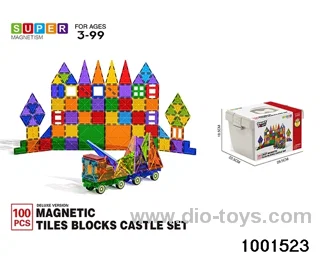 Magnetic piece castle suit 100PCS - deluxe version in Plastic box