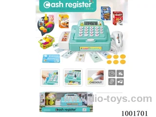 Cash register with light, calculator
