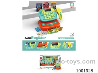 cash register with light, calculator