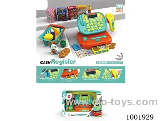 cash register with light, calculator