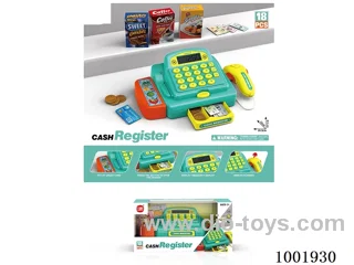cash register with light, calculator