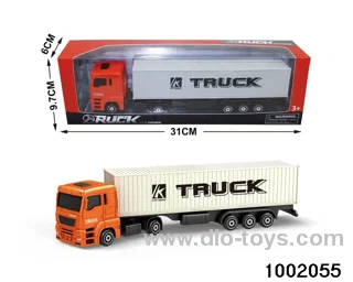 Coasting tractor container car