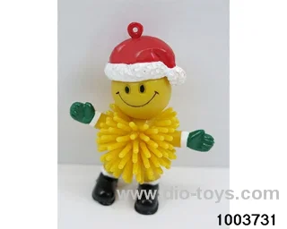 Burr doll - smiling snowman in opp bag