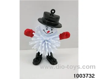 Burr doll - black hat snowmanv in opp bag