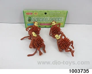 Brown burr orangutan in PP bag with header