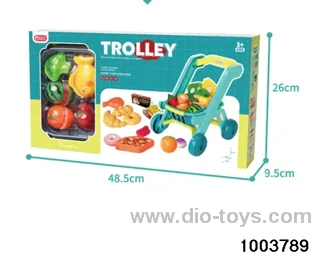 Shopping cart+basket combination in color box