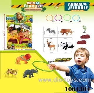 circle throwing toys in PP bag with header