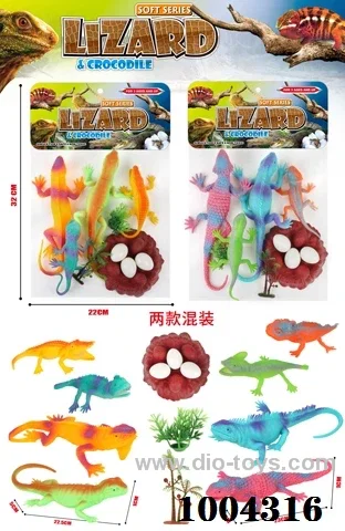 PVC soft glue toys in PP bag with header