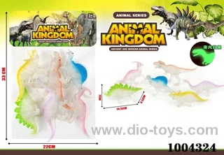 PVC soft glue toys in PP bag with header