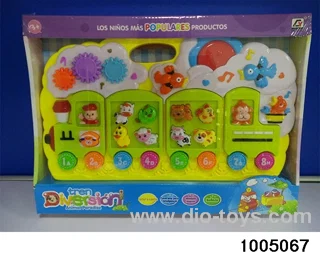 electronic organ in display box