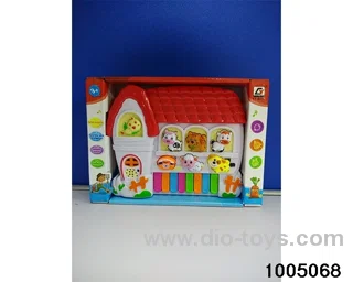 electronic organ in display box