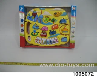 electronic organ in display box
