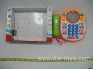 Cartoon telephone in display box