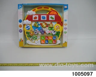 electronic organ in display box