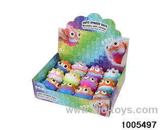 Smiling face, squinting eyes and other 7 types of grip ball (without light) in display box