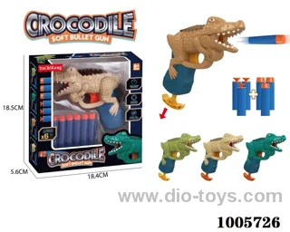 Dinosaur Toy Guns 4 color mixed loading in window box