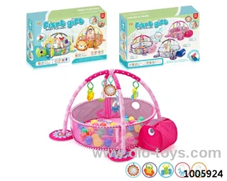 Baby fitness blanket & ball pit in color box