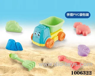 7PCS Beach toy in PVC hang bag