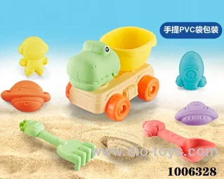 7PCS Beach toy in PVC hang bag