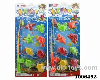 fishing toys set 2 sets mixed loading in Blister card