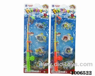 fishing toys set 2 sets mixed loading in Blister card