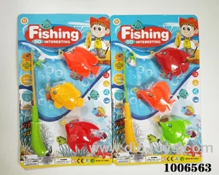 fishing toys set 2 sets mixed loading in Blister