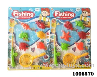 fishing toys set 2 sets mixed loading in Blister