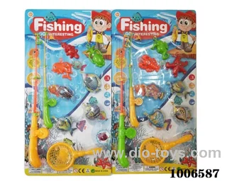 fishing toys set 2 sets mixed loading in Blister