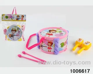 BABY MUSICAL DRUM SET IN PVC HANG BAG