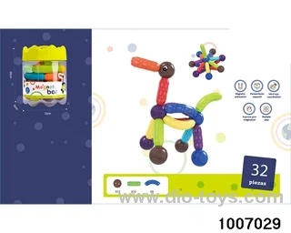 Assembling magnetic rod in 32PCS bottle