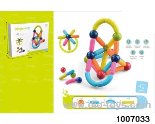 Assembling magnetic rod in 42PCS color box
