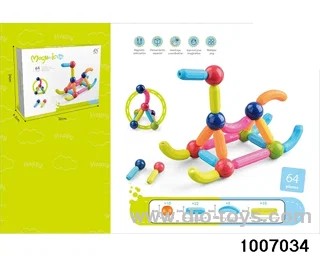 Assembling magnetic rod in 64PCS color box