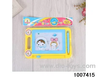 Seal Magnetic Drawing Board Writing Board Pink Blue Yellow Red in opp bag